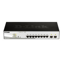 D-Link DGS-1210-10P Gestionado L2 Gigabit Ethernet (10/100/1000) Energía sobre Ethernet (PoE) 1U Negro