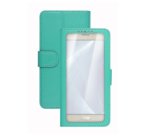 Celly Unica View custodia per cellulare 12,7 cm (5") Custodia a libro Turchese
