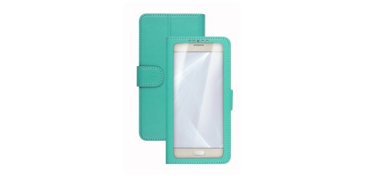 Celly Unica View custodia per cellulare 12,7 cm (5") Custodia a libro Turchese