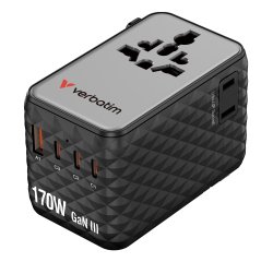 Verbatim 30190 Universal Mobile Device Charger Black Fast Charging Indoor Adapter