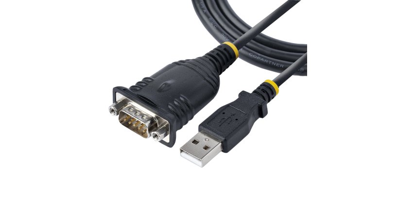 StarTech.com 3ft (1m) USB to Serial Cable, DB9 Male RS232 to USB Converter, Prolific IC, USB to Serial Adapter for PLC/Printer/Scanner/Switch, USB to COM Port Adapter, Windows/Mac
