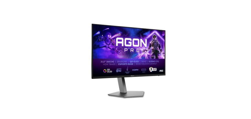 AOC AGON PRO AG326UD écran plat de PC 80 cm (31.5") 3840 x 2160 pixels 4K Ultra HD QD-OLED Noir
