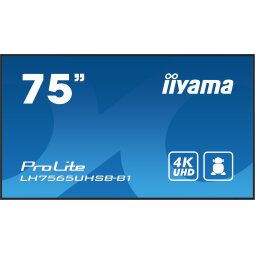 iiyama LH7575UHS-B1AG affichage de messages Écran plat de signalisation numérique 190,5 cm (75") LCD Wifi 500 cd/m² 4K Ultra HD Noir Intégré dans le processeur Android 11 24/7