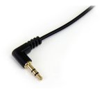StarTech.com Câble audio slim Mini-Jack 3,5 mm vers Mini-Jack 3,5 mm coudé à angle droit de 1,8 m - M/M