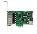StarTech.com 7-Port PCI Express USB 3.0 Card - 5Gbps - Standard and Low-Profile Design - TAA