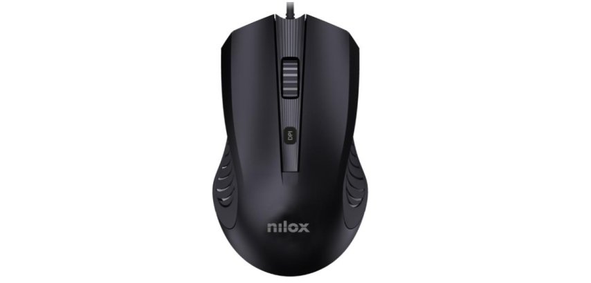 Nilox MOUSB1013 mouse Ufficio USB tipo A Ottico 2400 DPI