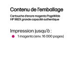 HP Cartouche d’encre magenta PageWide 982X grande capacité authentique