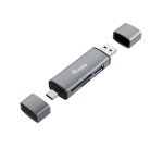 Equip 245460 lettore di schede USB 3.2 Gen 1 (3.1 Gen 1) Type-A/Type-C Grigio