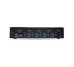 StarTech.com Switch KVM DisplayPort 4 Ports - 8K 60H/4K 144Hz, Écran Unique, DisplayPort 1.4, 2 Ports USB 3.0, 4x USB 2.0 HID, Commutateur KVM, Commutation par Bouton-Poussoir, Conforme TAA - Indépendant de l'OS