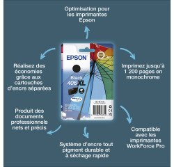 Epson Cartouche d’encre noire DURABrite Ultra Parapluie 406XL