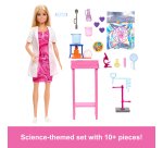 Barbie Scientist Doll and Accessories with Blonde Fashion Doll, Lab Table, & Color-Change Accessories