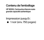 HP 903XL Cartouche d’encre noire grande capacité authentique