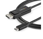 StarTech.com Câble USB C vers DisplayPort 1.2 4K 60Hz, 1m - Câble Adaptateur Vidéo Bidirectionnel DP vers USB-C ou USB-C vers DP Réversible - HBR2/HDR - Câble pour Moniteur USB Type C/TB3