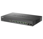 D-Link DMS-1250-10SP/E commutateur réseau Géré 2.5G Ethernet (100/1000/2500) Connexion Ethernet, supportant l'alimentation via ce port (PoE) Noir
