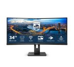 Philips B Line 345B1C/00 computer monitor 86,4 cm (34") 3440 x 1440 Pixels Quad HD LCD Zwart