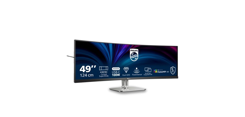 Philips 5000 series 49B2U5900CH/00 computer monitor 124 cm (48.8") 5120 x 1440 pixels Dual QHD LCD Black