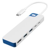 Targus HyperDrive Avec fil USB 3.2 Gen 1 (3.1 Gen 1) Type-C Blanc