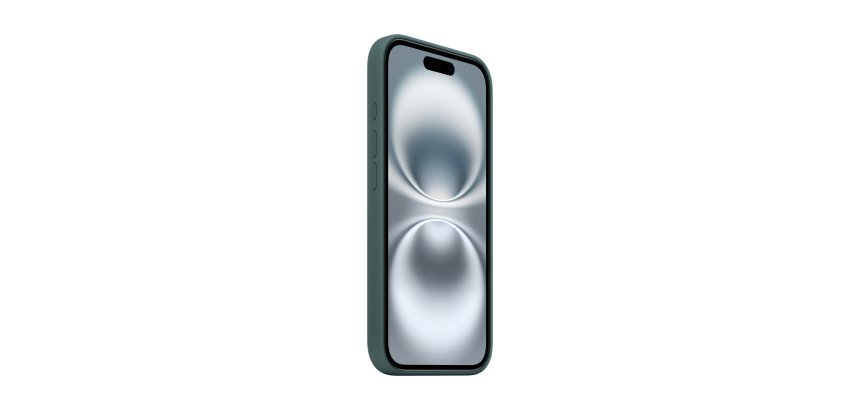 Apple Coque en silicone avec MagSafe pour iPhone 16 - Vert lacustre