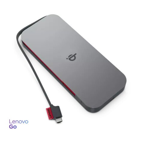 Lenovo GO Lithium Polymère (LiPo) 10000 mAh Recharge sans fil Gris