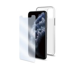 Celly COVGLASSAB1028 funda para teléfono móvil 17 cm (6.71") Transparente