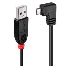 Lindy Câble USB 2.0 type A / micro-B coudé, 0.5m