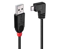 Lindy Câble USB 2.0 type A / micro-B coudé, 0.5m