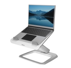 Support fellowes ordinateur portable hana lt egalage optimal hauteur et inclinaison systeme passe cable integre blanc