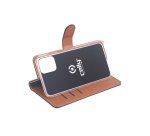 Celly Wally custodia per cellulare 15,5 cm (6.1") Custodia a libro Nero, Marrone