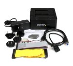StarTech.com Dock pour Disque Dur USB 3.0 à 2 Baies, Station d'Accueil pour Disque Dur USB, Docking Station pour SSD/HDD 2,5/3,5" SATA III et IDE (40 pin), Baies pour Disque Dur Remplaçables à Chaud