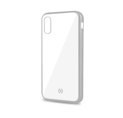 Celly Laser Matt custodia per cellulare 16,5 cm (6.5") Cover Trasparente, Argento
