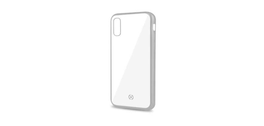 Celly Laser Matt custodia per cellulare 16,5 cm (6.5") Cover Trasparente, Argento