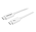 StarTech.com Thunderbolt 3 Kabel - 20Gbit/s - 1m - Weiß - Thunderbolt, USB und DisplayPort kompatibel