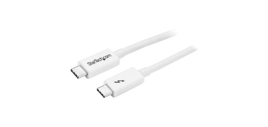 StarTech.com 1m Thunderbolt 3 Kabel, 20Gbps, 100W PD, 4K, Thunderbolt Gecertificeerd, Thunderbolt 4/USB 3.2/DisplayPort Compatibel, Wit