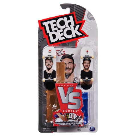 Tech Deck , Plan B Skateboards, Serie Versus, Confezione da 2 Fingerboard da Collezione e Set di Ostacoli, Miniskate, Giocattoli per Bambini, 6+ Anni (il Modello può Variare)