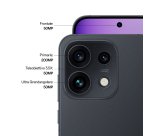 OPPO Reno16 Pro 5G AI Smartphone, Tripla fotocamera 200+50+50MP, Selfie 50MP, Display 6.32” 120HZ AMOLED FHD+, 6000mAh, RAM 12GB(Esp4GB/8GB/12GB)+ROM 512GB [Versione Italia], Starlight Black