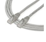 StarTech.com Câble réseau Cat6 Gigabit UTP sans crochet de 2m - Cordon Ethernet RJ45 anti-accroc - M/M - Gris
