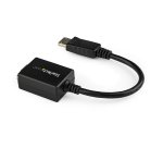 StarTech.com Adaptateur DisplayPort vers VGA - Convertisseur Actif DP à VGA - Vidéo 1080p - Certifié DP - Source DP/DP++ vers Câble Adaptateur Moniteur VGA - Connecteur DP à Verrouillage