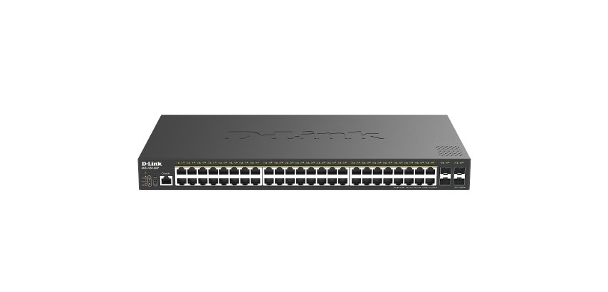 D-Link DGS-1250-52XP Géré L2+/L3 Gigabit Ethernet (10/100/1000) Connexion Ethernet, supportant l'alimentation via ce port (PoE) Bureau Noir