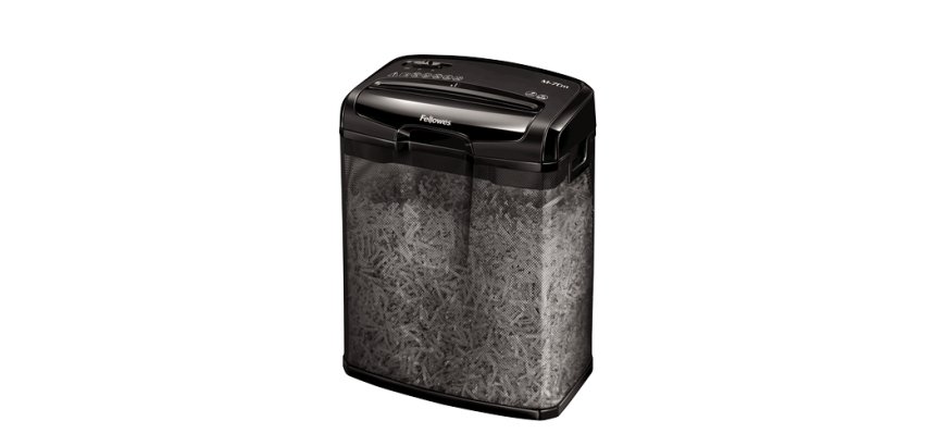 Fellowes M-7Cm distruggi documenti Taglio a particelle Nero