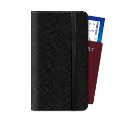 Celly Venere Passport Wallet Black Faux leather