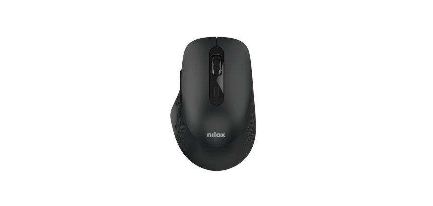 Nilox RATON DUAL WIRELESS 1600 DPI NEGRO mouse Office Bluetooth + USB Type-A Optical