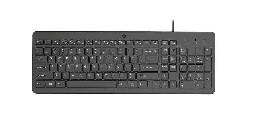 HP 150 WD KBD FR clavier Universel USB Noir