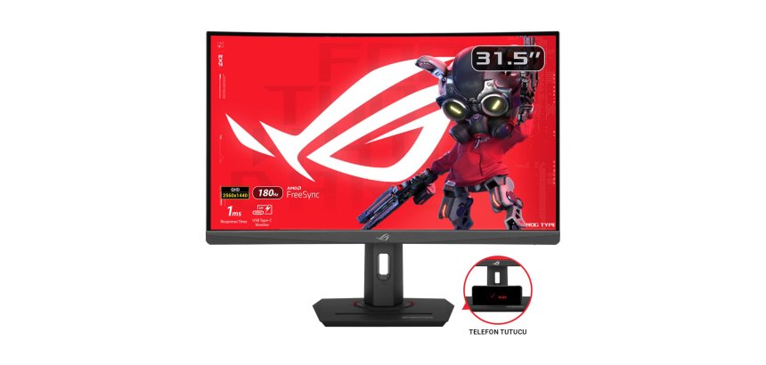 ASUS ROG Strix XG32WCS computer monitor 80 cm (31.5") 2560 x 1440 pixels Quad HD LED Black