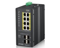 Zyxel RGS200-12P Géré L2 Gigabit Ethernet (10/100/1000) Connexion Ethernet, supportant l'alimentation via ce port (PoE) Noir