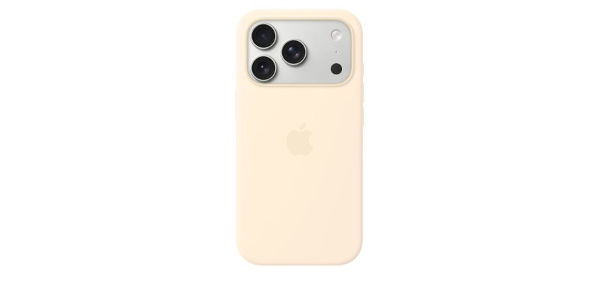 Apple Coque en silicone avec MagSafe pour iPhone 17 Pro - Vanille