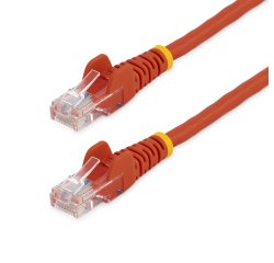 StarTech.com Cat5e Ethernet Patch Cable with Snagless RJ45 Connectors - 0.5 m, Red