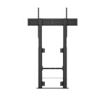 AISENS Soporte Suelo Con Manivela y Fijacion a Pared, TV 120kg de 60"-100", Negro