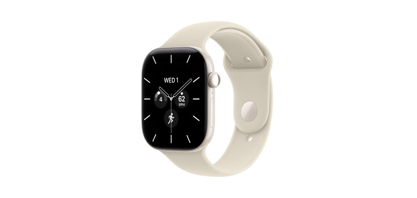 Apple Watch Series 12 OLED 42 mm Numérique 374 x 446 pixels Écran tactile 5G Blanc Wifi GPS (satellite)