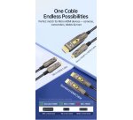 Equip HDMI 2.0 Detachable Type D + A Active Optical Cable, 15m, 4K/60Hz