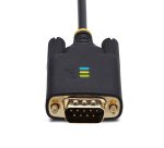 StarTech.com Cable Adaptador USB a Serie DB9 RS232 FTDI de 2m - Retención COM - Tornillos DB9 Intercambiables - USB-A a DB9 RS232 - Protección ESD - Windows/macOS/Linux